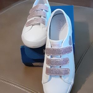 Keds Leather Kickstart 3V white/pink Tennis Shoes